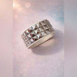 Dolls Kill Silver Studded Cuff Bracelet | Edgy Statement Jewelry
